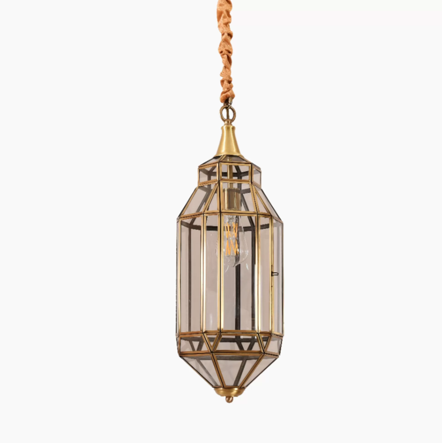 Eternal Brass Shot Hanging Outdoor Light