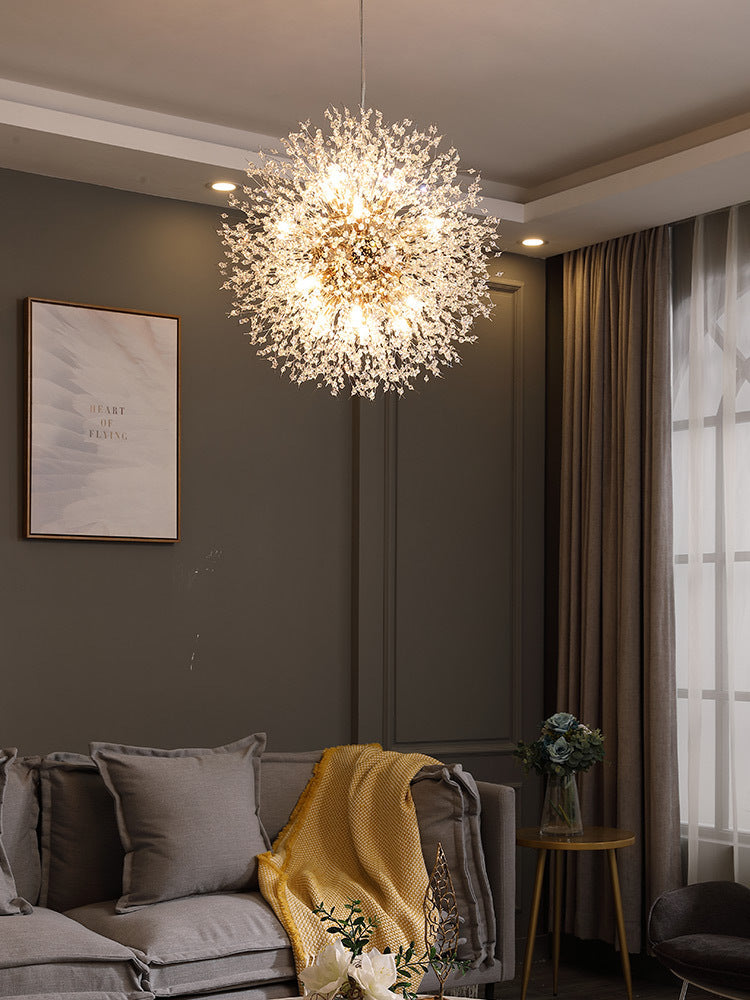 Spherical Golden Chandelier