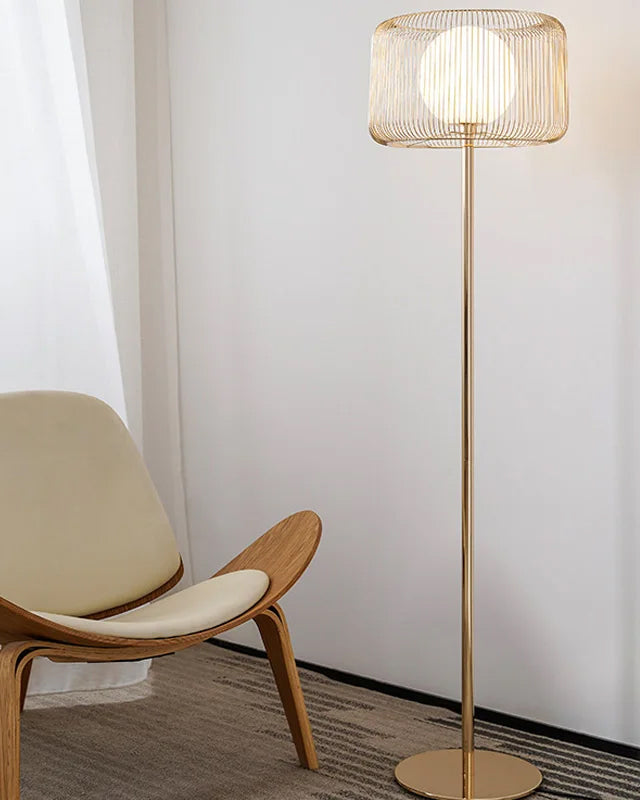 French Gold Floor Lamp