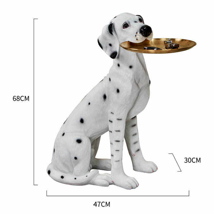 Spotty Dog Resin Statue For Home Decor