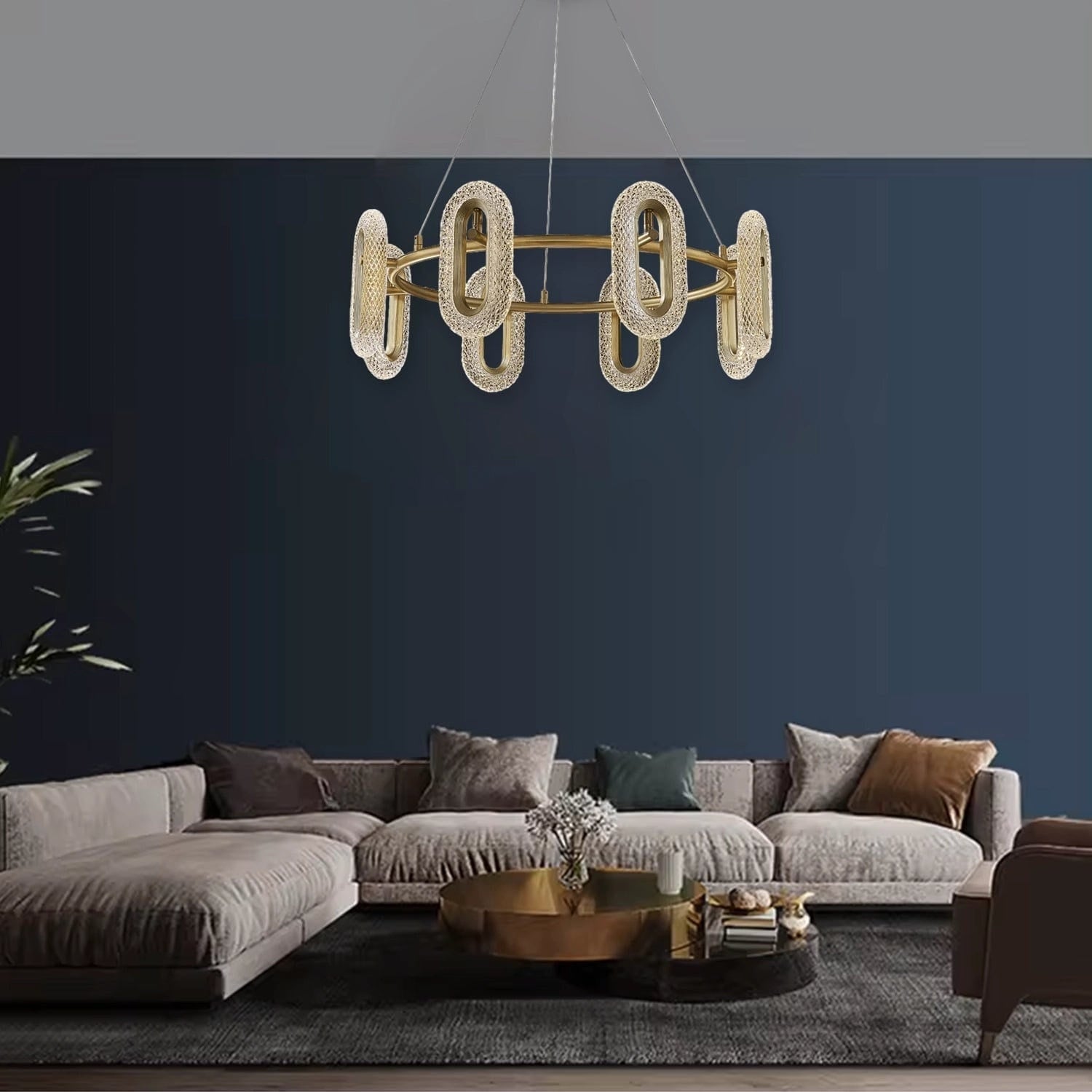 Crystalline Orbit Chandelier