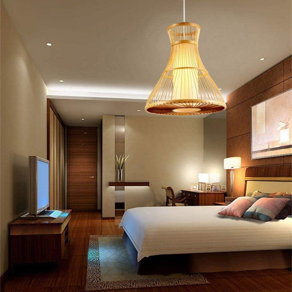 New Modern Minimalist Handmade Bamboo Pendant Lamp