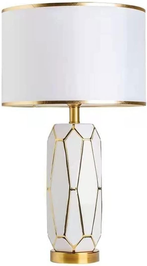 Nordic Ceramic Electroplating Gold Table Lamp