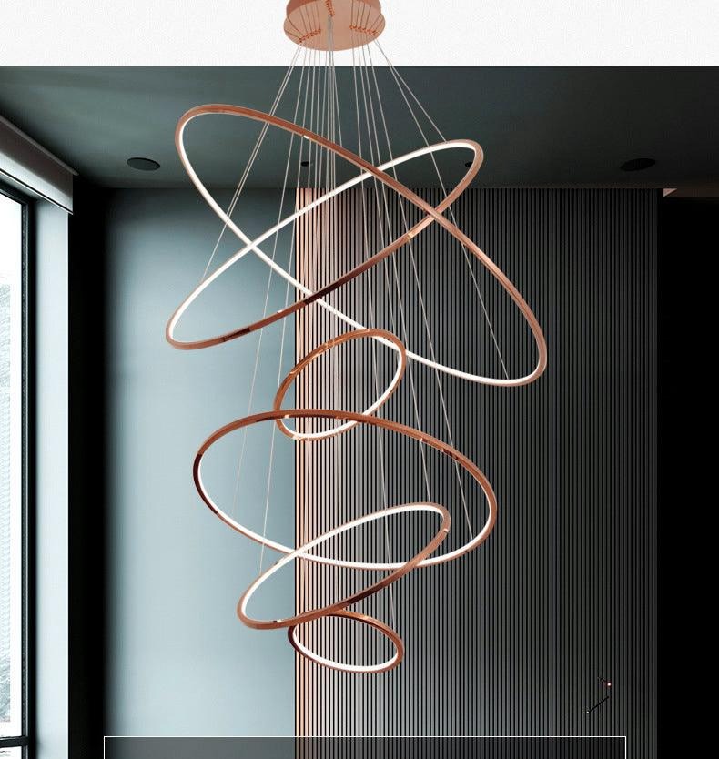 Gold Rosy Ringlets Chandelier