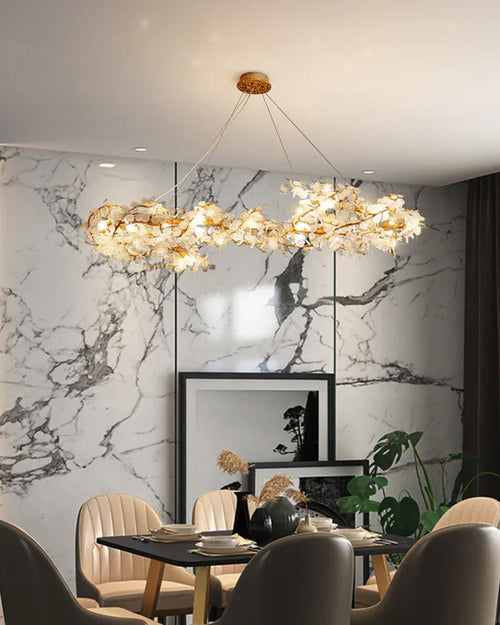 Floral Branch Crystal Chandelier