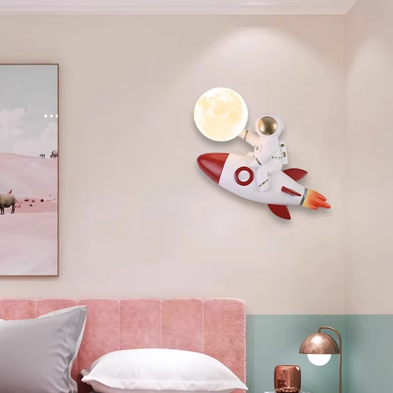 Rocket Astronaut Wall Lamp