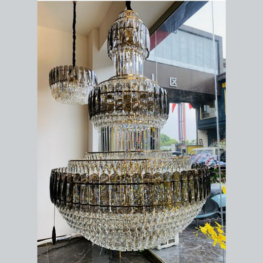 Black Mamba Round Tiered Chandelier [1248]