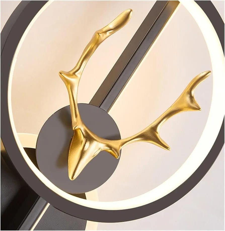 Royal Stag Metal LED Long Tube Deer Head Wall Light