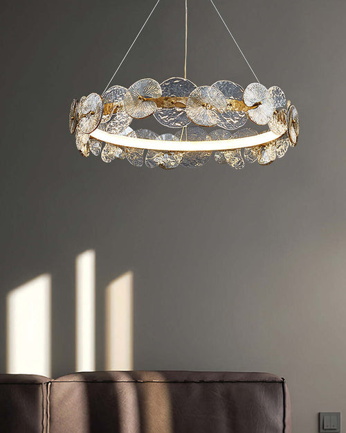 Radiant Blossom Crystal LED Chandelier - 400MM