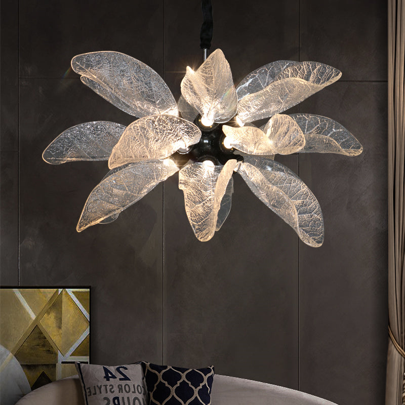 NatureGlow Leaf Chandelier