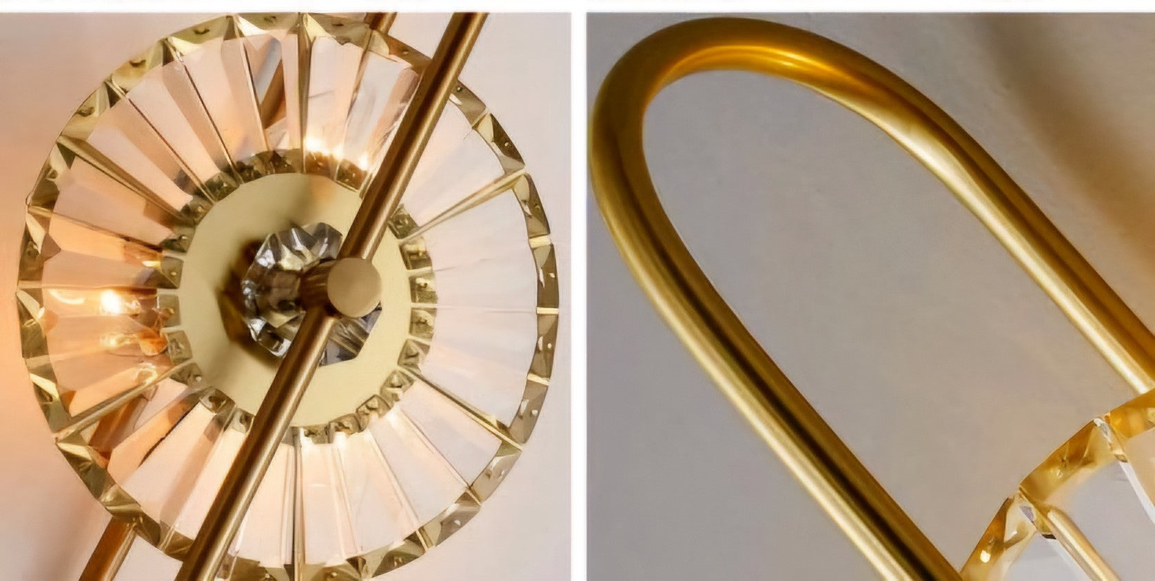 Sunburst Oro (Gold) Crystal Wall Light