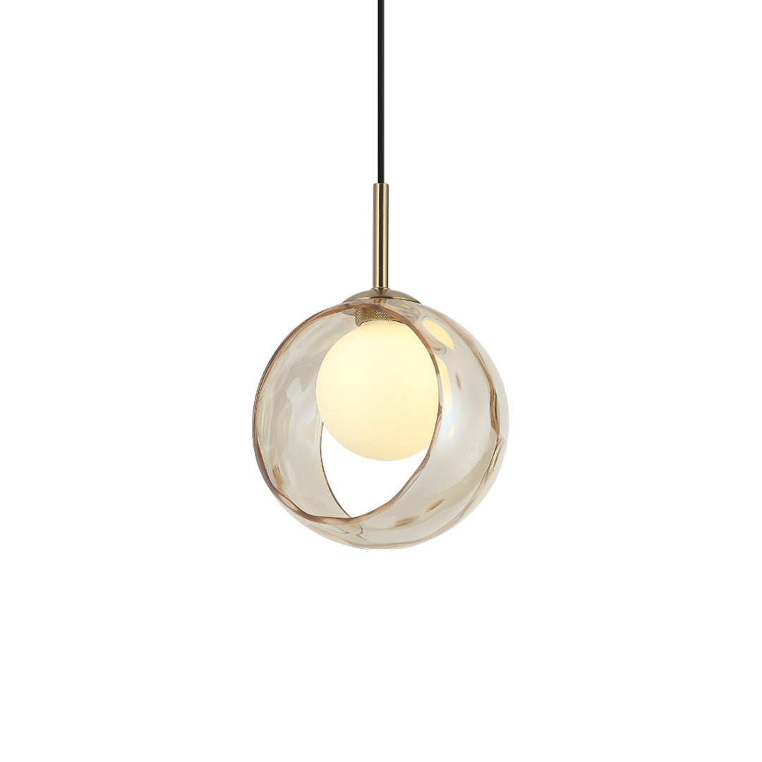 Halo Hues (Amber) Pendant Light