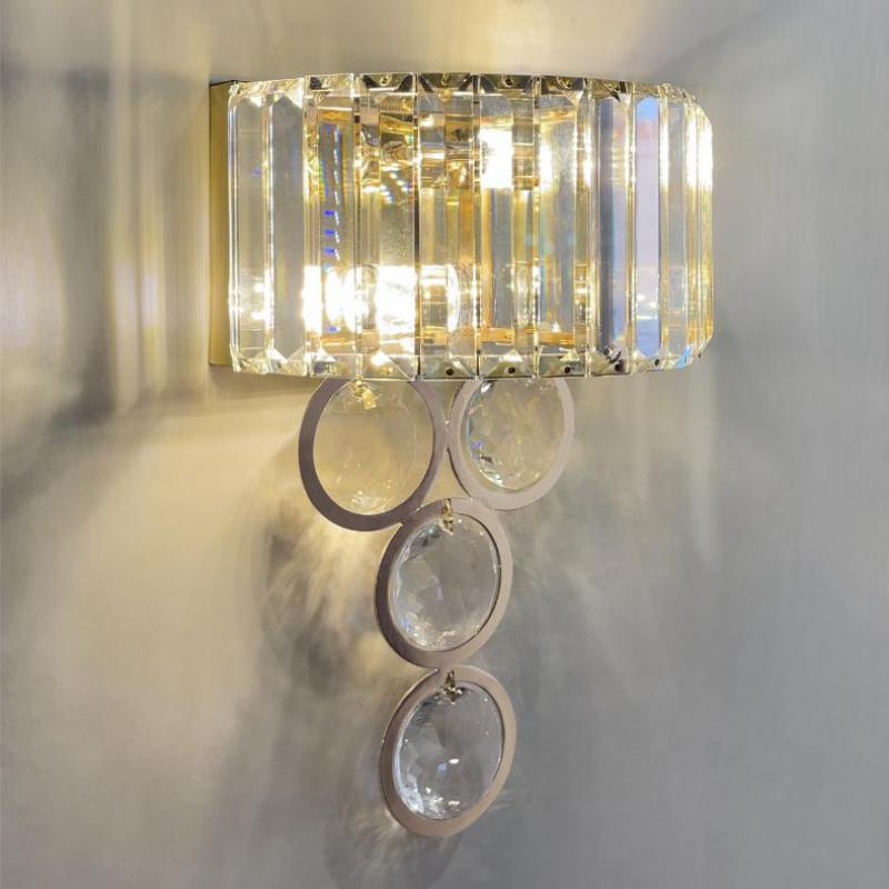 Attached 2.0 (Gold) Crystal Wall Light