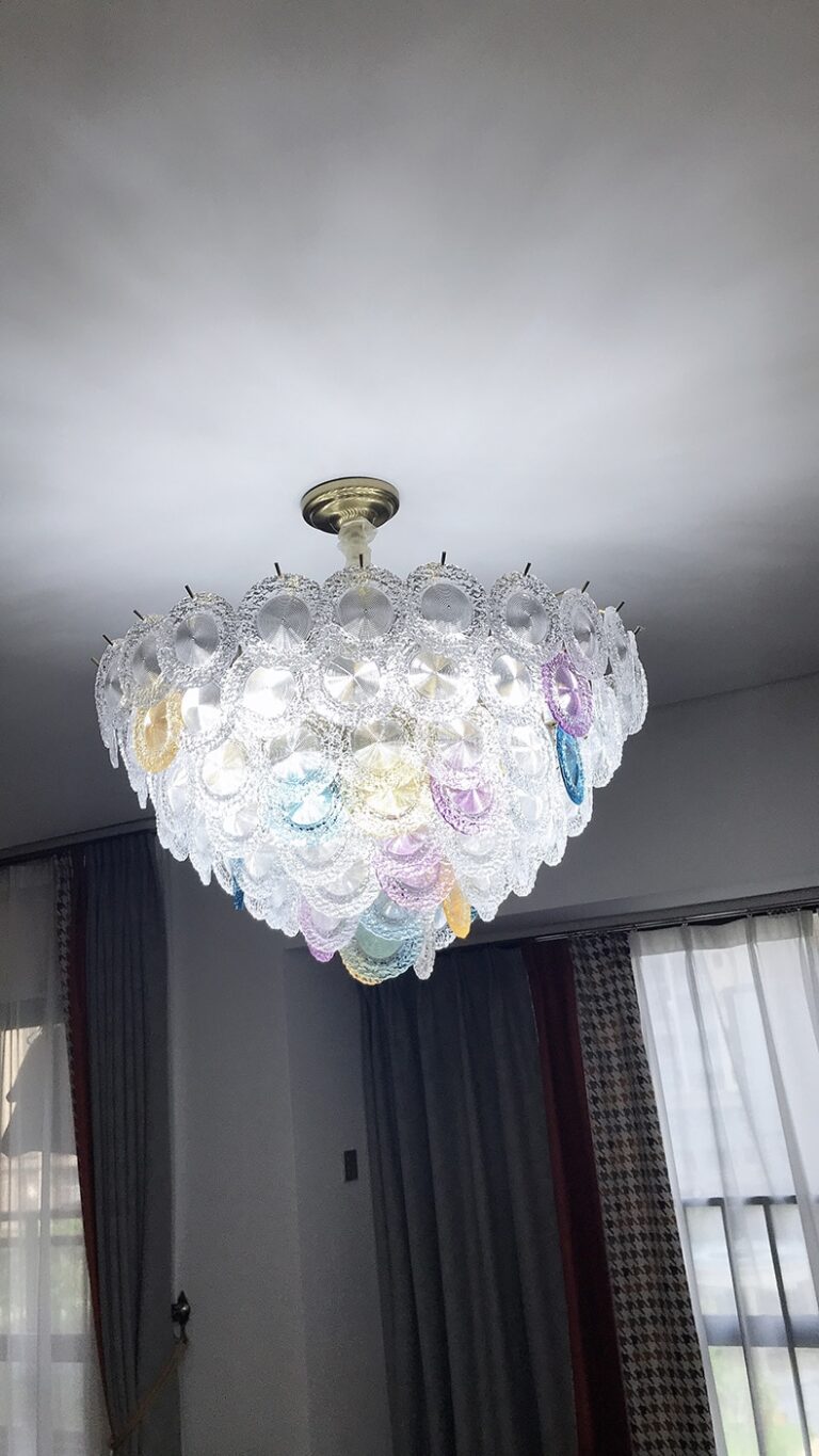 Prismatic Radiance Crystal Chandelier