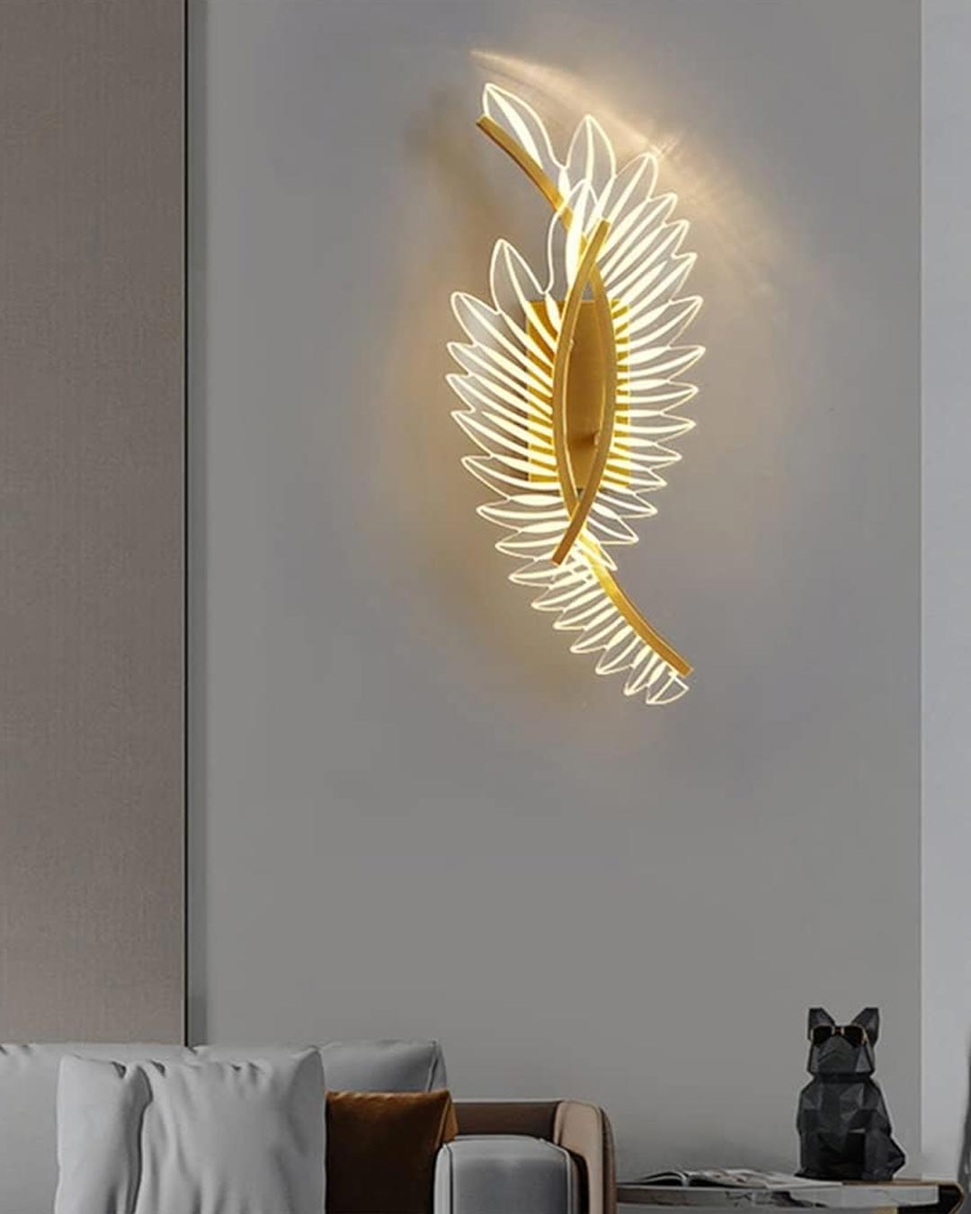 Crystal Wings LED Wall Light