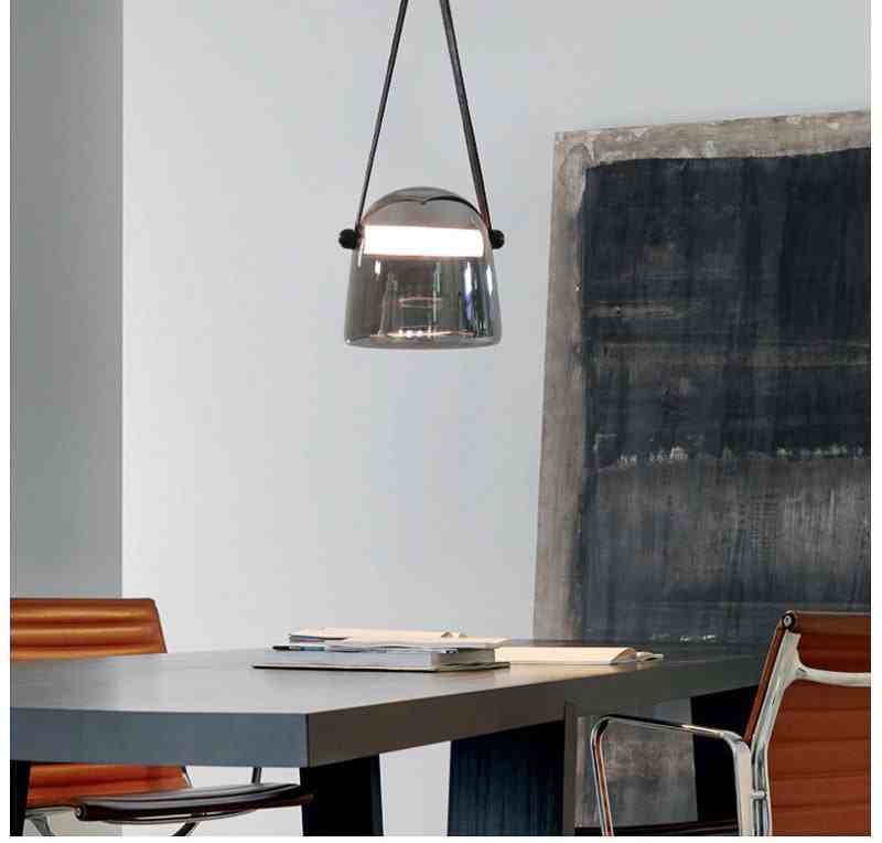 Smokey Glass Pendant Light