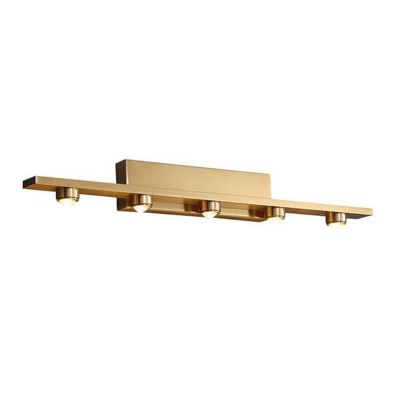 "5 LED Wall Light with Gold Finish, Ideal for Mirror, Picture, or Vanity Lighting"