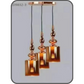 Glass Hanging Lights 3 Pair Bulb Holders