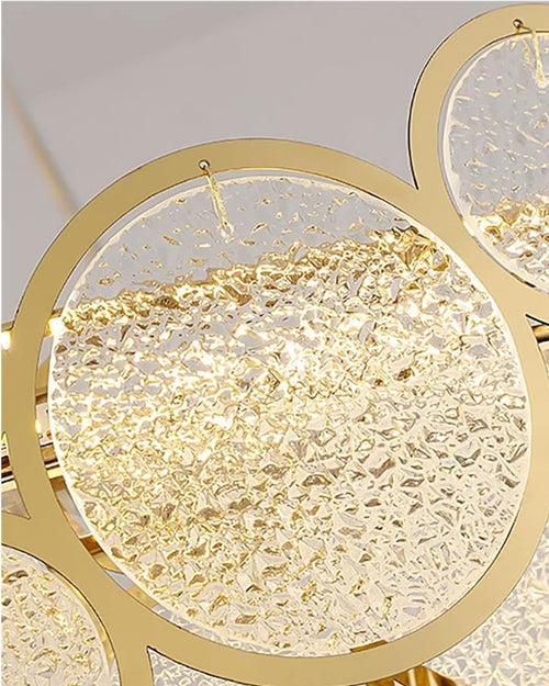 Aurora Glass Ring Chandelier