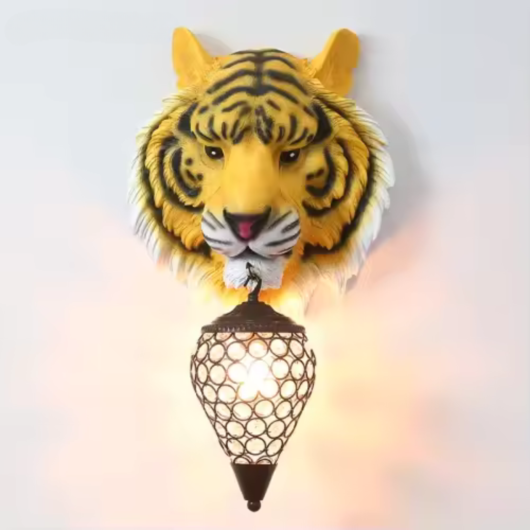Nordic Creative Tiger Head Wall Lamp