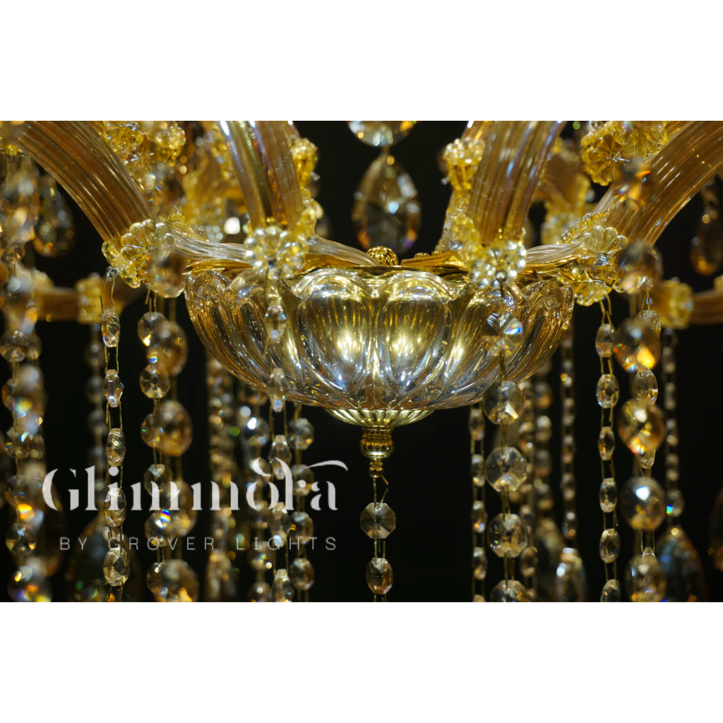 Stanza of Candles (Amber,24‑Arm) Chandelier