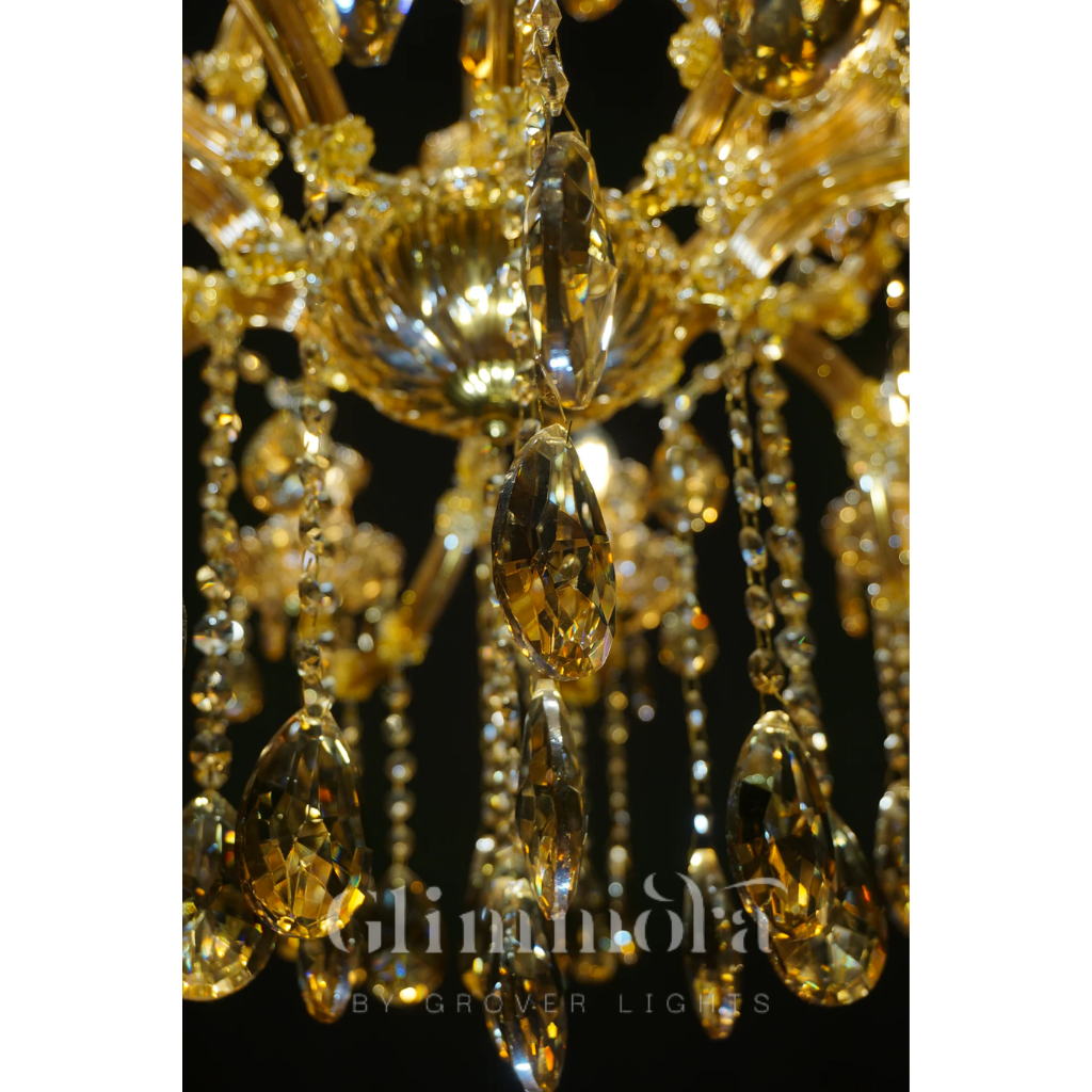 Stanza of Candles (Amber,24‑Arm) Chandelier