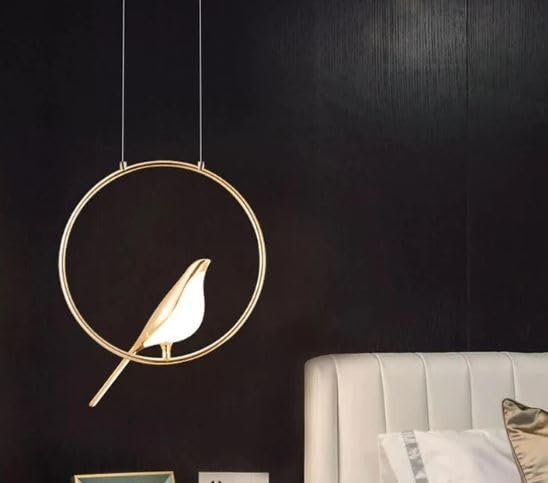 Optimistic Birdie Glow Pendant Lamp With Metal Base