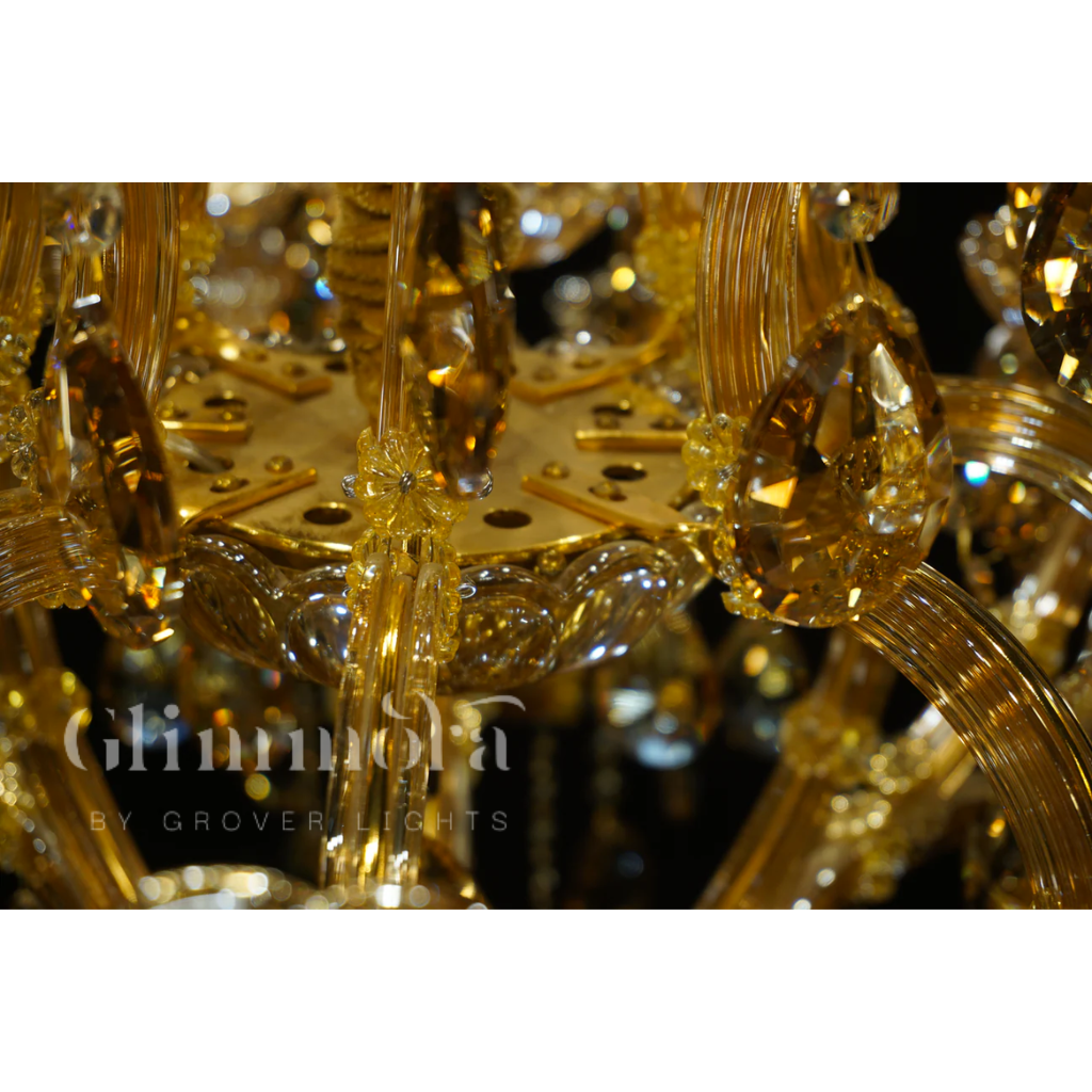 Stanza of Candles (Amber,24‑Arm) Chandelier