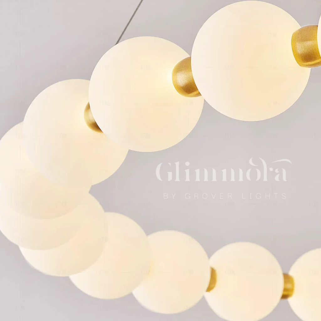 String Of Dreams (Gold, 600 mm) Round Chandelier