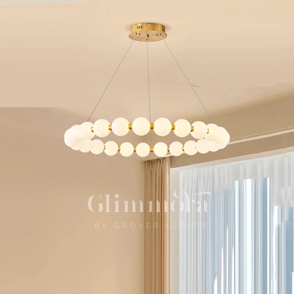 String Of Dreams (Gold, 600 mm) Round Chandelier