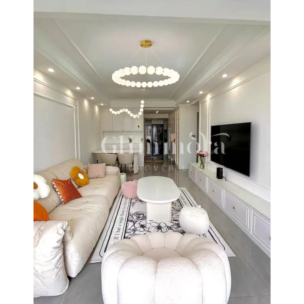 String Of Dreams (Gold, 600 mm) Round Chandelier