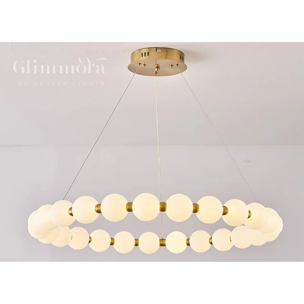 String Of Dreams (Gold, 600 mm) Round Chandelier