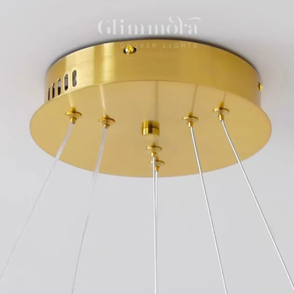 String Of Dreams (Gold, 600 mm) Round Chandelier