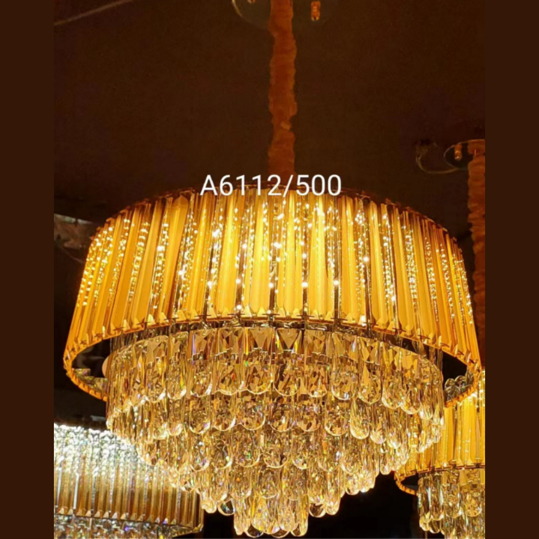 Round Crystal Chandelier (Premium Quality)