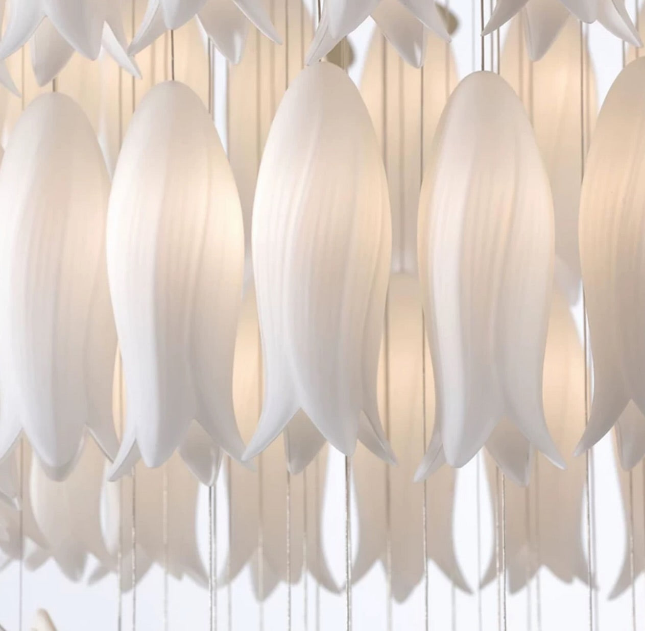 Petal Pirouette 'n' Tulip Falls Chandelier (54 Lights)