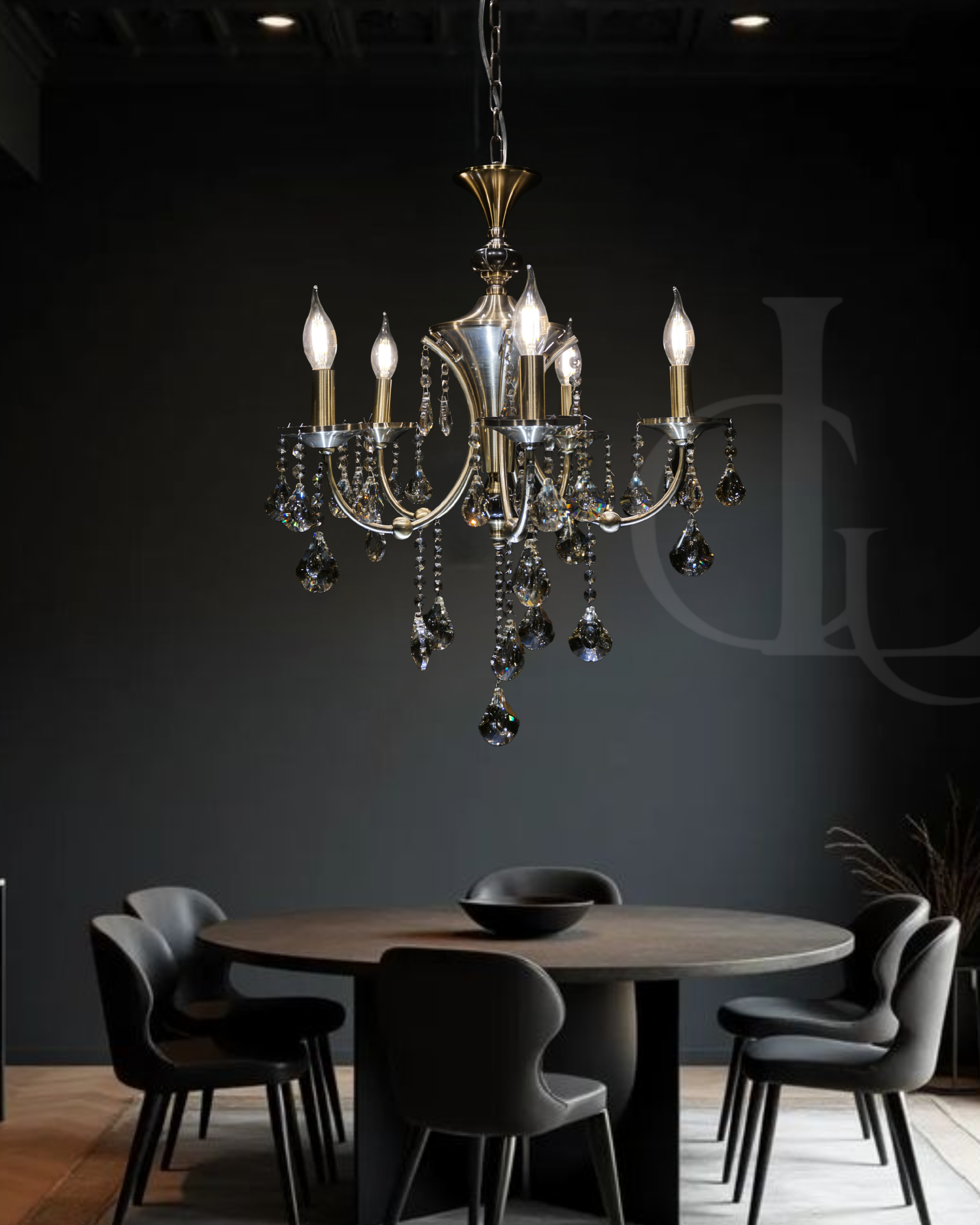 Imperium Lume Crystal Antique  Chandelier