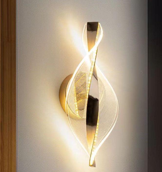 Transparent Curve Led Wall Lamp
