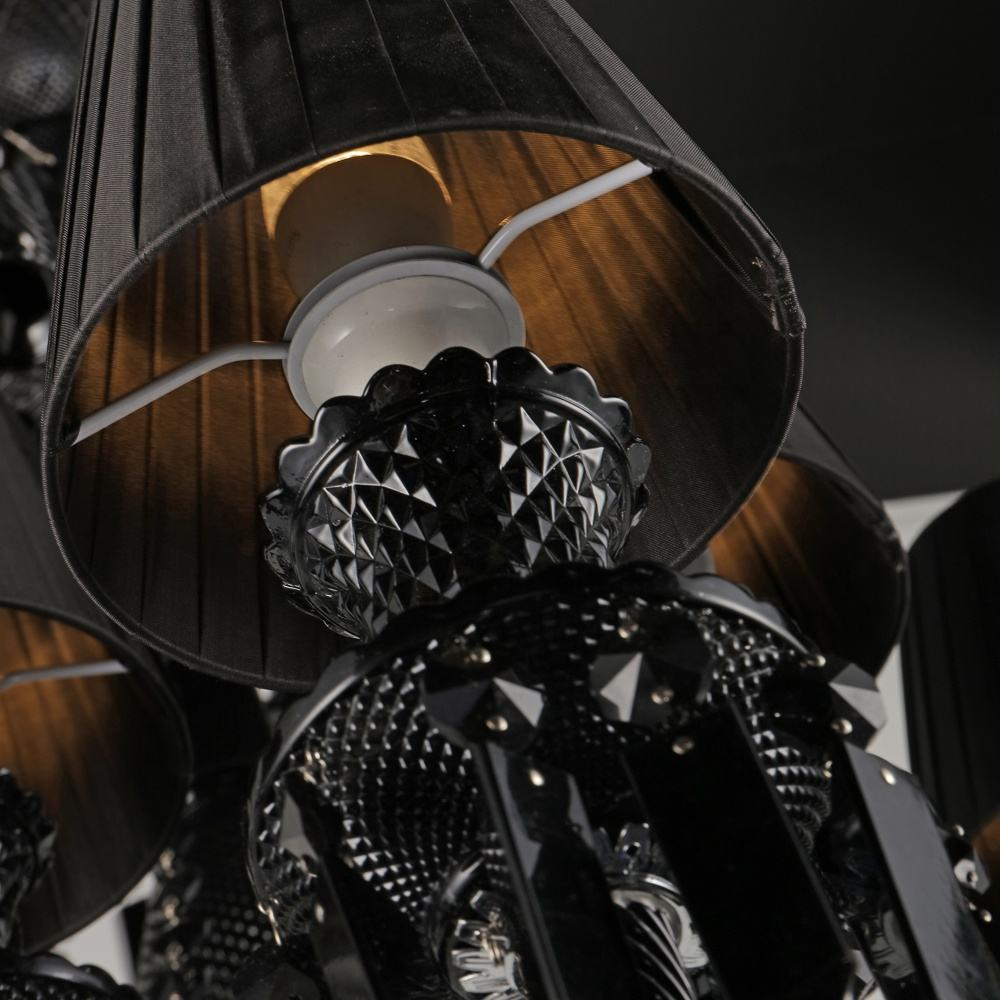 Luxury Black Crystal Chandelier