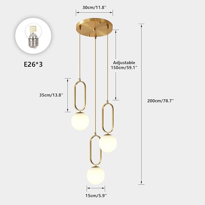 Globe Glass Pendant Light