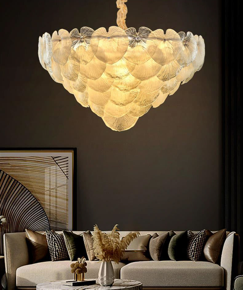 Glow Sphere Gold Cascade 600mm Chandelier