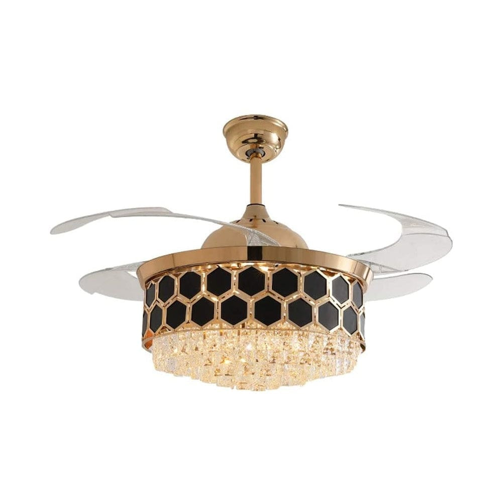 Crystal Ceiling Fan With Remote Control