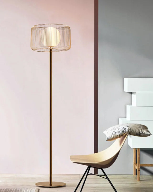 French Gold Floor Lamp
