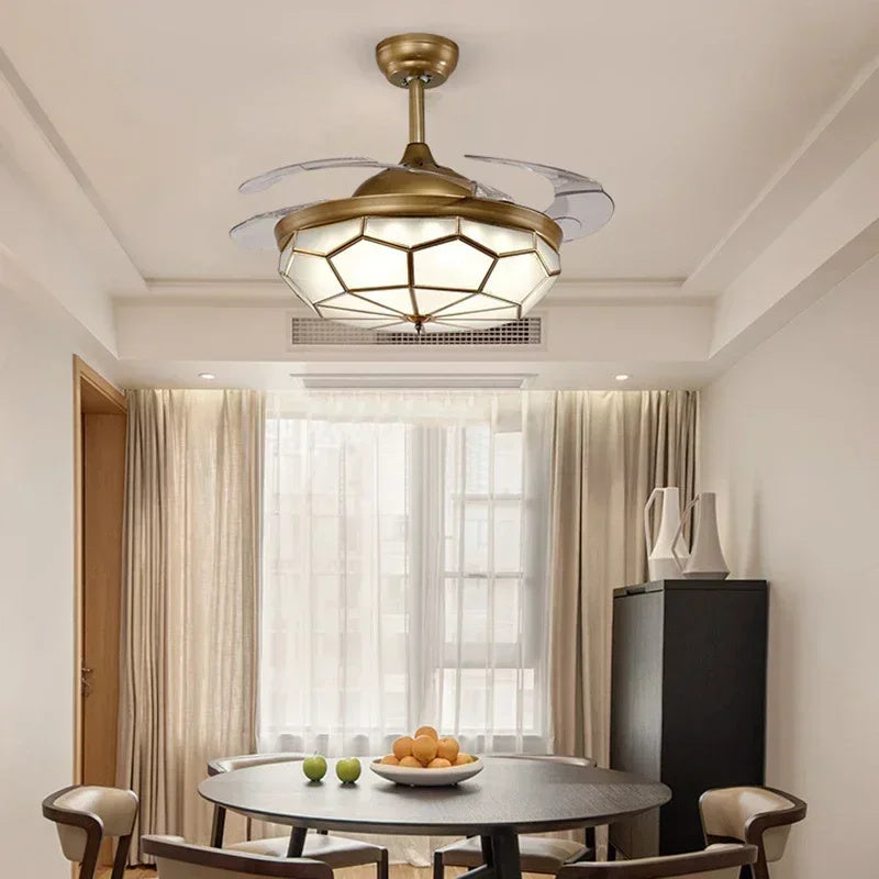 Brass Mirage (Brass Body, 42 Inches) Ceiling Fan with Remote Control