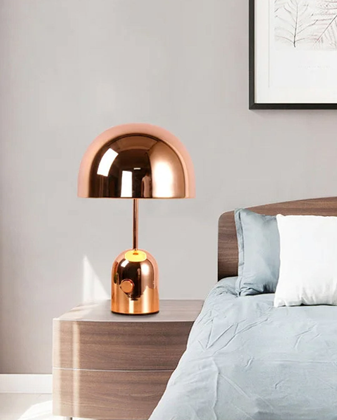 Mushroom Luxury Rose Gold Table Lamp