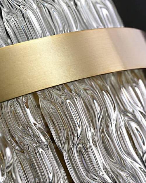 Golden Prism Grystal Chandelier