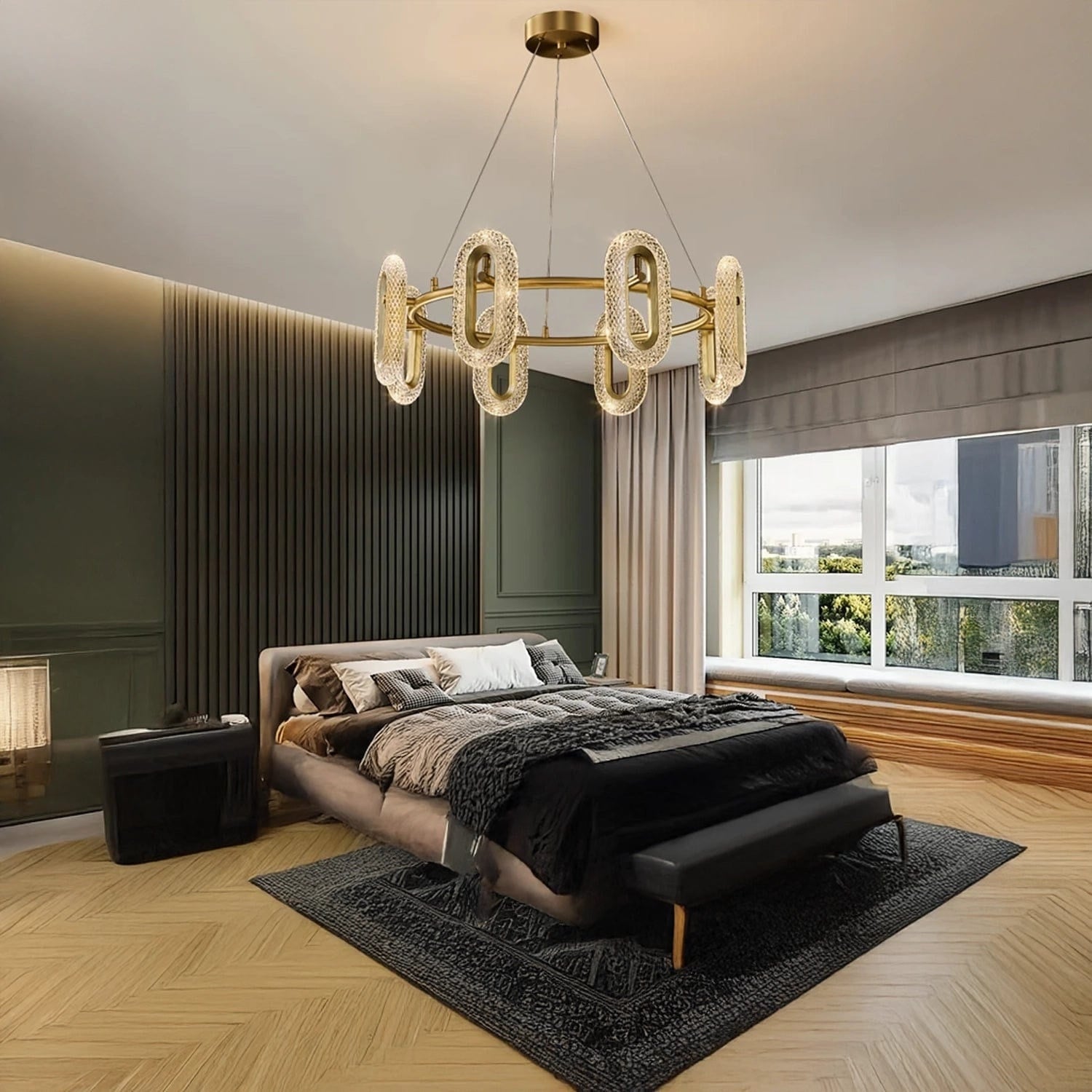 Crystalline Orbit Chandelier