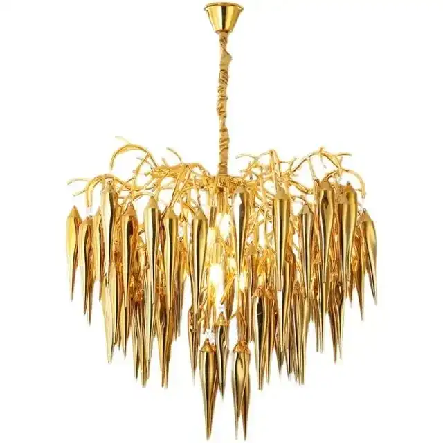 Gold Galcial (Glass, 24Inches) Chandelier