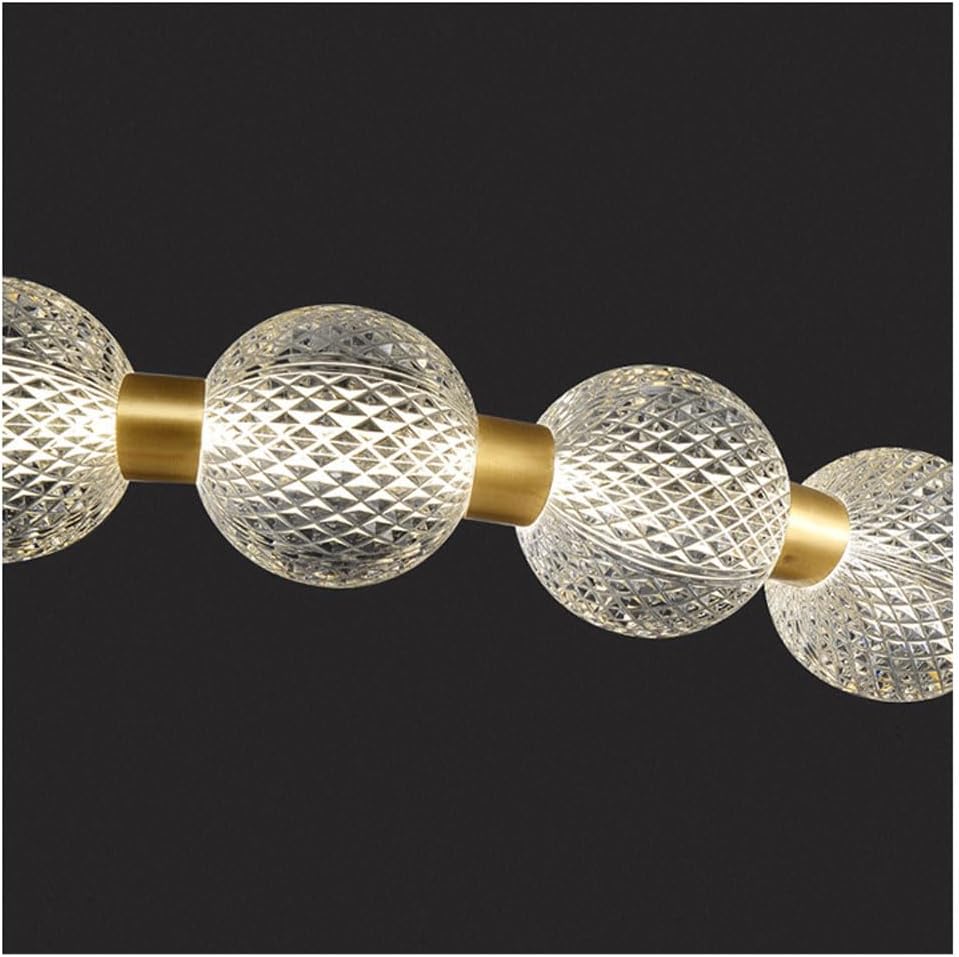 Gold Metal Led Acrylic Chandelier