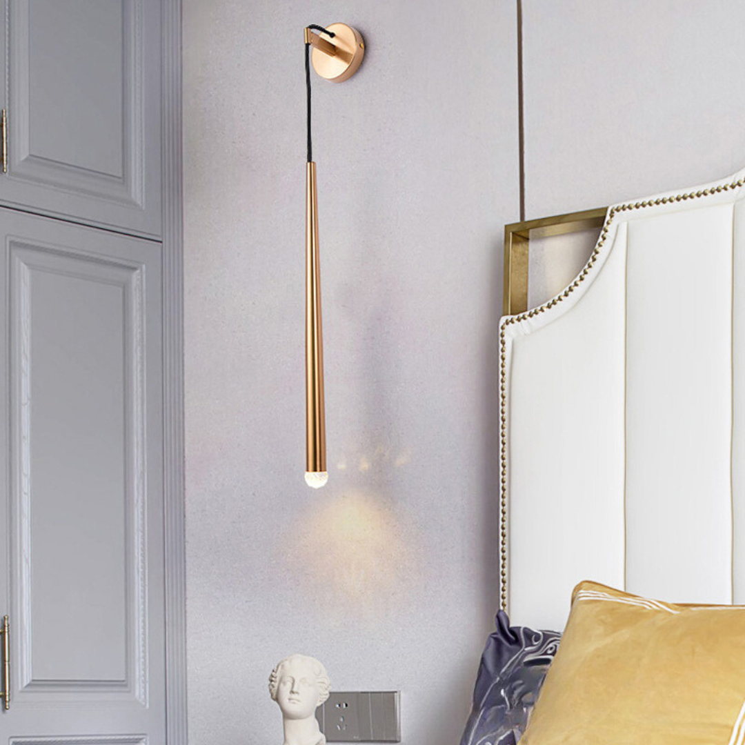 Modern Minimalist Bress Finish Cone Pendant