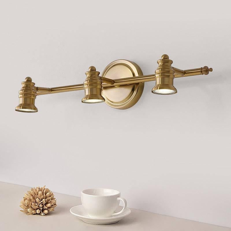 3 Led Golden Body Led Wall Light